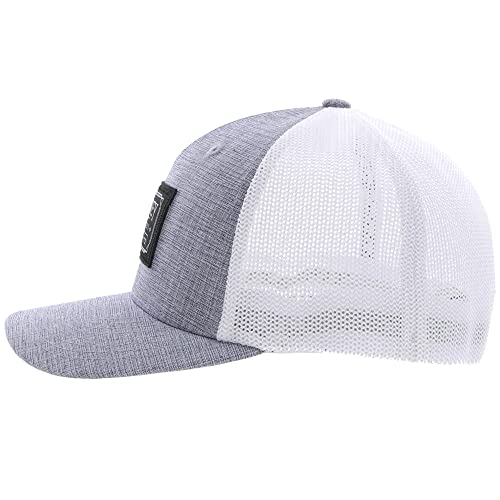 Hooey Doc Flexfit Mesh Back Trucker Hat With Logo Patch (Small/Medium, Blue/White) #TOP1
