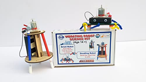 Image of Vibrating Robot Making Kit. Make Doodling Robot and Bristlebot. Two in One Robotic Kit. Make Two Type of Robots