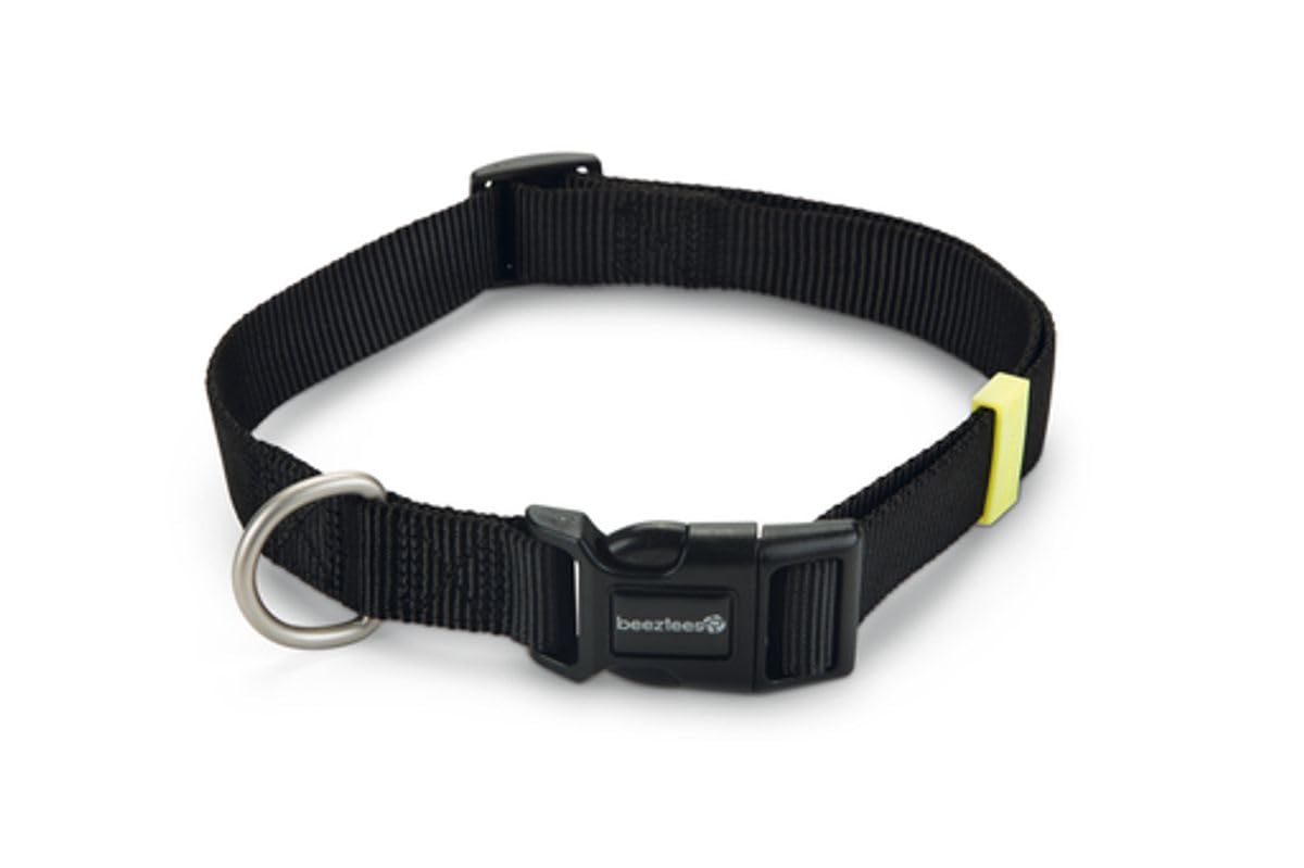 Beeztees Köpek Boyun Tasması, Siyah, 48-70cm, 25mm