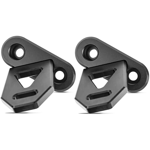 NKCELL POWER JK A-Pillar Windshield Hinge Mounting Ditch Light Brackets for 2007-2017 Wrangler JK, CNC Aluminum Alloy Bracket for Off-Road Car LED Fog Light Work Driving Lights(2-PCS, Black)