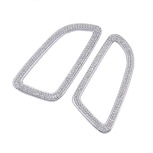 YUWATON Car Bling Interior Vent Accessories compatible with Mercedes Benz W205 C300 GLC300 V253 2015-2021 Air Conditioner Outlet Crystal Rhinestone Decals (Fit for C class GLC 2015-2021)