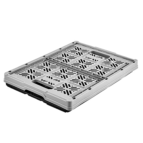 keeeper Stabile Klappbox Ida, Stabiler Kunststoff (PP), 48 x 35 x 23 cm, 32 l, Nordic Grey