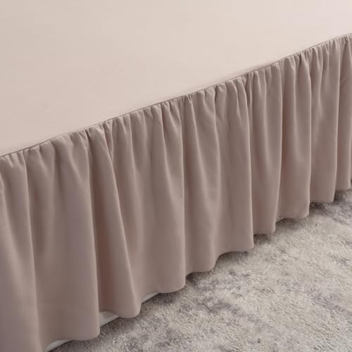 Image of Bed Skirt Full Size 18 Inch Drop Ruffled Bed Skirt with Split Corners