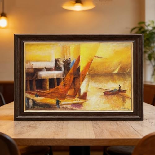 Impression sur toile Pier Lyonel Feininger avec cadre de suspension premium