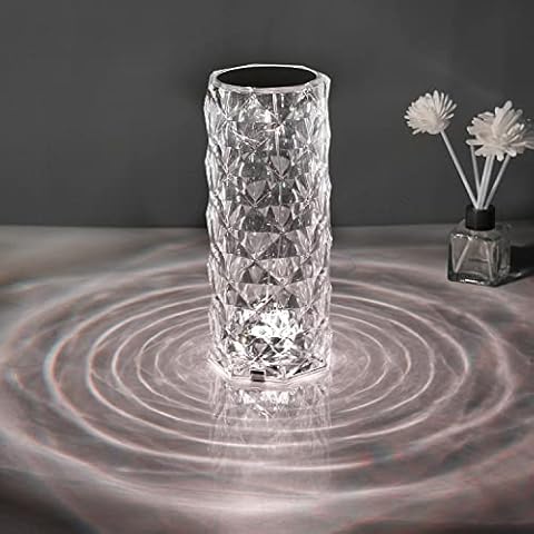 Lámpara de Mesa de Cristal FGen con Control Táctil y Mando a Distancia Cover