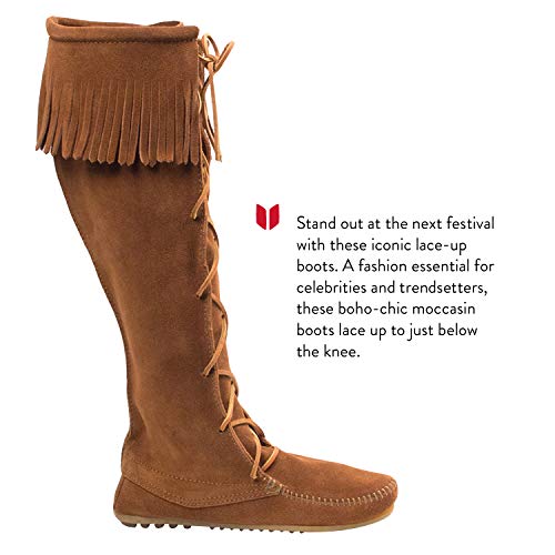 Minnetonka Women's Front Lace Knee High Boots2