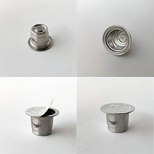 Honorall Café recarregável em aço inoxidável C-apsule Coffeeware reutilizável compatível com Nespres