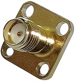 Conector SMA hembra AERZETIX: Conector Enchufe SMA Hembra para chasis Panel