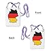 kurue German Flag Map Print Small Crossbody Shoulder Bag, Cell Phone Bag Wallet Purses with Adjustable Strap for Women