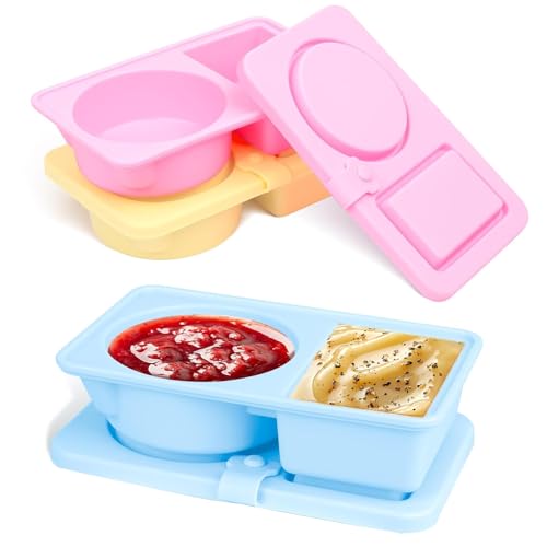 50% Off 3-Pack Silicone Reusable Snack Containers