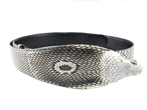 Pelgio Genuine Cobra Snake Skin with Head Belt 46