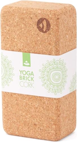 Bodhi Brique en liège pour Le Yoga | 100% liège Naturel - Bloc de Yoga Universel | écologique et Durable | Aide pour Vos asanas, Votre Pratique du Yoga, Vos étirements et Votre récupération.