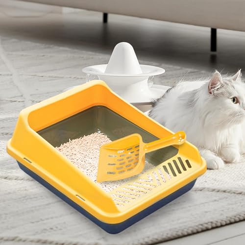 Caja de arena para gato abierta con lados altos Leefasy miniatura 7