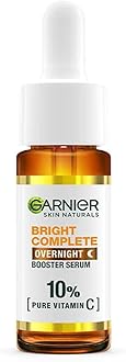 Garnier Targeted Anti Dark Spot Night Serum for Face, with 10% Pure Vitamin C & Hyaluronic Acid, Anti Pigmentation & Dullness, For All Skin Types, Approved by Cruelty Free International, Vegan, 30 ml