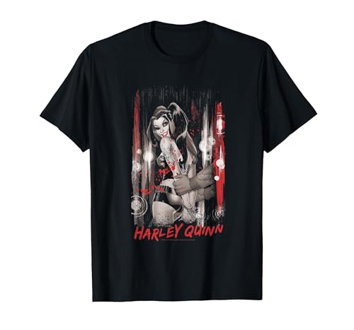 Batman Harley Quinn Handcuffed T-Shirt, Men, Black, 5X-Large