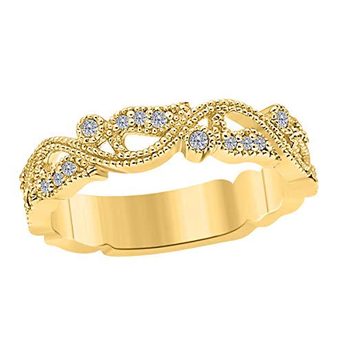 MauliJewels 0.23 Carat Diamond Wedding Band
