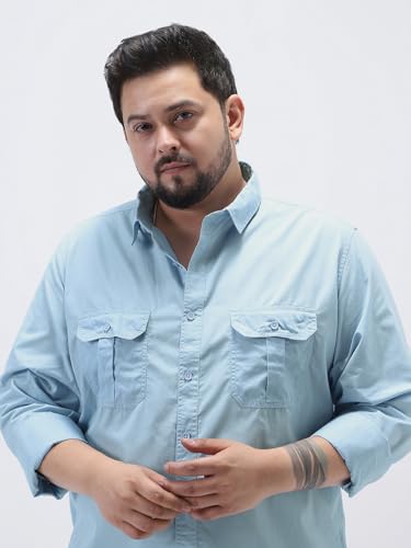 Image of Urbano Plus Men's Cotton Full Sleeve Regular Fit Casual Solid Shirt