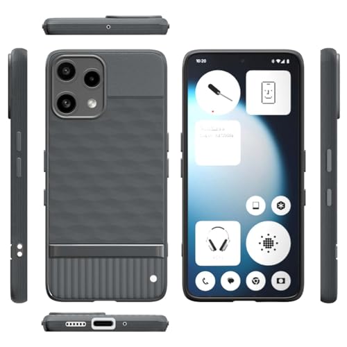 Image of Shockproof Case Compatible with Nothing Phone (3a) Lite 5G | Full Camera Protection | TPU Flexible Back Cover for Nothing Phone (3a) Lite 5G (Graphite Grey)