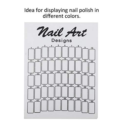 50 Stück Nail Art Falsche Tipps Diagramm Anzeigetafel Palette Nagelspitzen Poliergel Farbkarte Nagelfarbkarte… – Bild 4