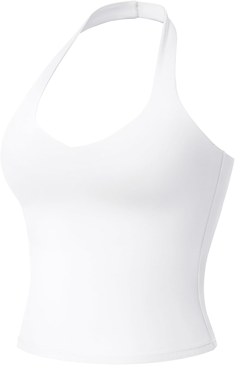 YEOREO Aherin Women Halter Tank Tops Not Padded Cami Open Back Slim Fit Fitness Y2K Going Out Crop Top