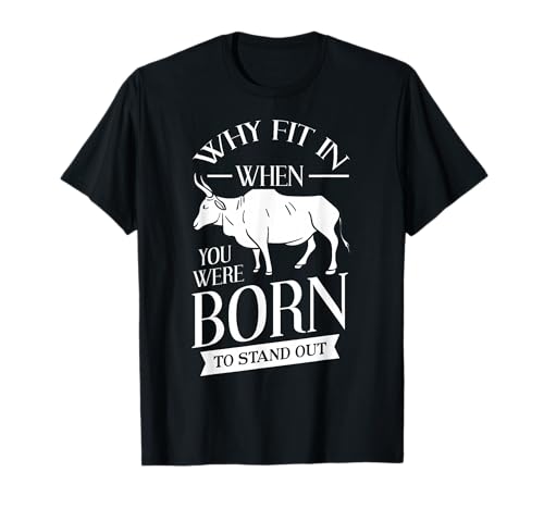 Brahman Bull Gift Cattle Mini Zebu Cow T-Shirt