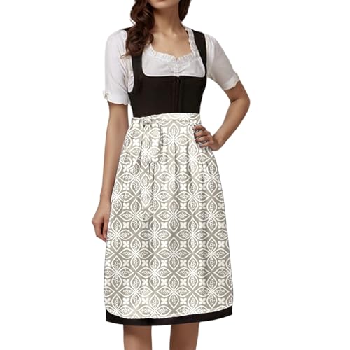 Vestido de sirvienta con delantal para fiestas de la cerveza y uso diario casual