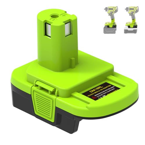 ZWDXRB for Ryobi to Milwaukee Battery Adapter for M18 Battery and for Dewalt Work for Ryobi 18V Tool