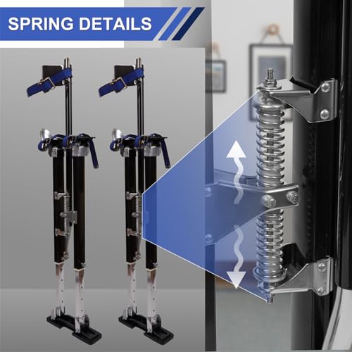 image for SENZHIYI Painting Drywall Stilts,Adjustable Aluminum Tool Stilt for Pl