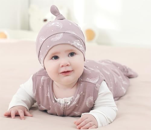 Owlivia Organic Newborn Knot Hats, Hospital Baby Beanies, Unisex Infant Caps, 3-Pack2