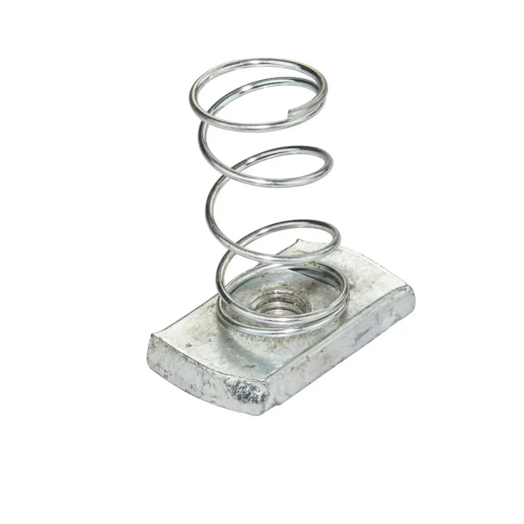 Electrical Galvanised Steel Channel (Strut) & Accessories (M8 Long Spring Zebs (Pack of 10)) — image 1