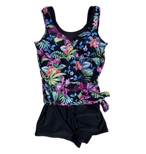 BIMEI Women's High Neckline Pocketed Mastectomy One-Piece Swimsuit 007BL 6