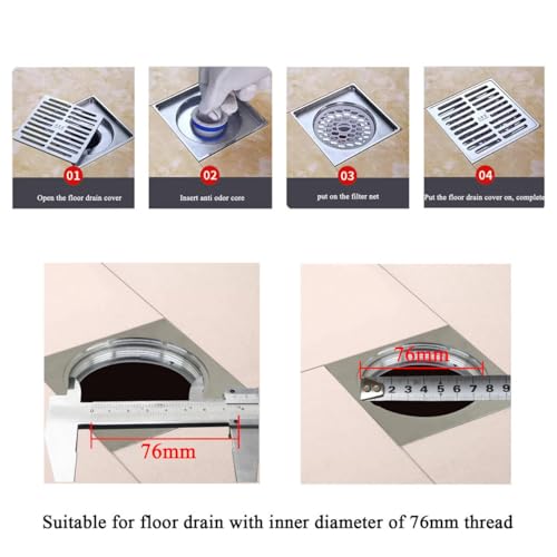 Siphon salle bain anti odeur et drain de sol à clapet hermétique