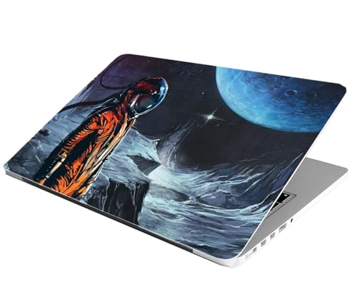 Image of Laptop Skin Stickers HD Quality Sticker for Laptops Upto 15.6 inch Compatible with Apple /Dell /HP /Lenovo /Acer /Asus /Sony (Dustproof|Waterproof|Scratchproof|Reusable)-Space ANM1