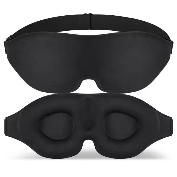 100% Blackout Sleep Masks for Men and Women - Zero Eye Pressure Ultra Soft & Comfortable ....