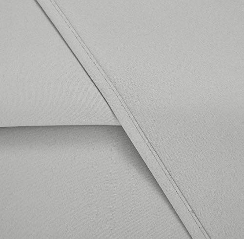 Rain City Light Gray Blackout Valances For Windows Treatment 18 Inch Length Solid Thermal Insulated Grommet Top For Bedroom And Bathroom Curtains Valance For Small Windows 1 Panel 52X18 Inch Grey #TOP5