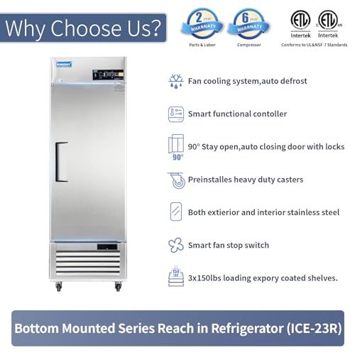 True commercial refrigerator reach-in