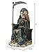 Pacific Giftware Pacific Trading Sitting Santa Muerte Green Gown with Owl Figurine Death 9 Inch