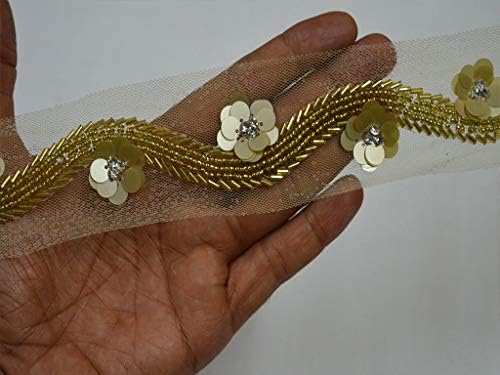 beaded bridal trim by the yard