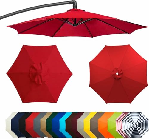 Tela de Repuesto Sombrilla Voladiza Cuadrada 3m Impermeable UV50+