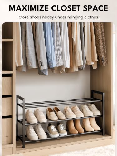 Image of Bumusty 3 Layer Tier Multipurpose Foldable Storage Rack, Bookshelf, ShoeShelf, Book Stand, Shoe Stand, Wardrobe Organizer for Clothes, Home, Library (3 Tier)