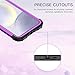 LONTECT for Galaxy S25 Plus 5G Case Shockproof Three-Layer Heavy Duty Hybrid Sturdy High Impact Protective Cover Girls Women Glitter Case for Samsung Galaxy S25 Plus 5G 2025,Shiny Violet
