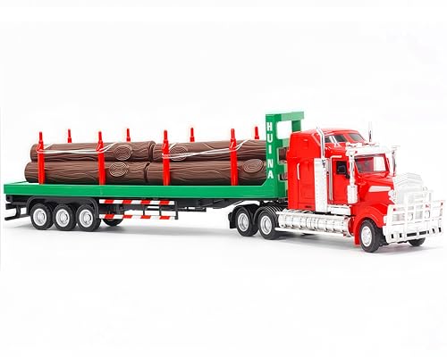 Timber Transport Vehicles Toy for Kids, Log Trailer, Timber Truck Toy by Gemini&Genius - Used condition - Image 3