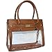 Clear Transparent Tote Purse Beach Bag Handbag - TAN
