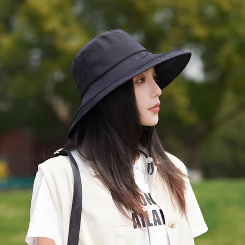 Sombrero de sol mujer con hoyo para coleta verano miniatura 2