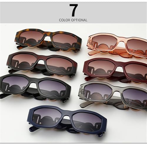 Metal Cat Eye Rectangle Sunglasses Women Sun Glasses Men Lady UV400 Eyeglasses Shades3