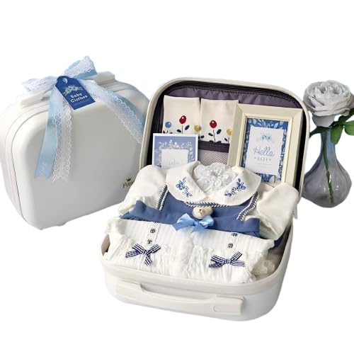 Pumpkins Premium Newborn Baby Giftset with Luxurious Baby Essentials For Baby Girls - 7 in 1