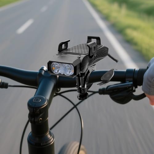 Support téléphone pour vélo avec lumière LED de cyclisme