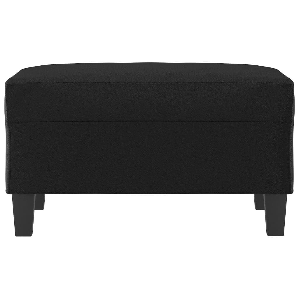 vidaXL Repose-Pied Noir 70x55x41 cm Similicuir