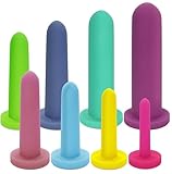 Silicone Vaginal Dilators 510k FDA Cleared - Vaginismus & Pelvic Pain Relief Dilators for Women - Full Set 8-Pack Sizes 1-8 by Intimate Rose