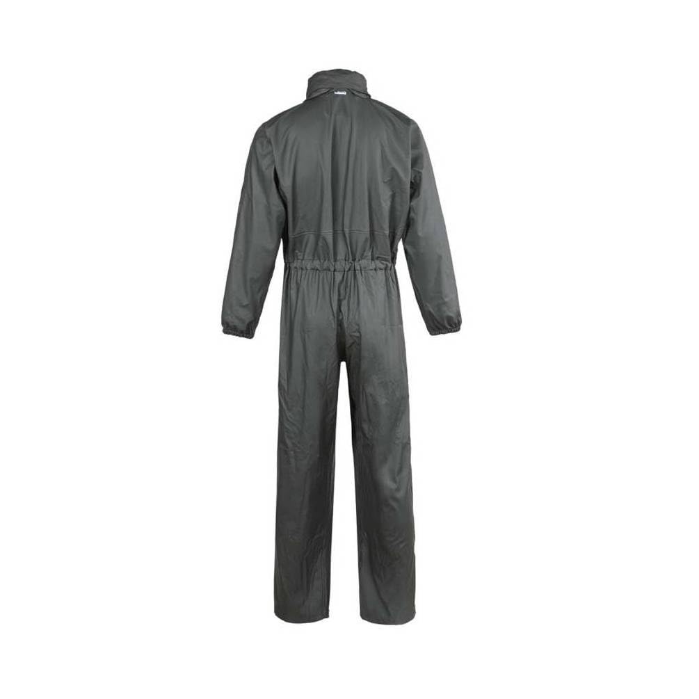 D-Work - Traje de lluvia de trabajo, talla 4XL, color oliva resistente e impermeable